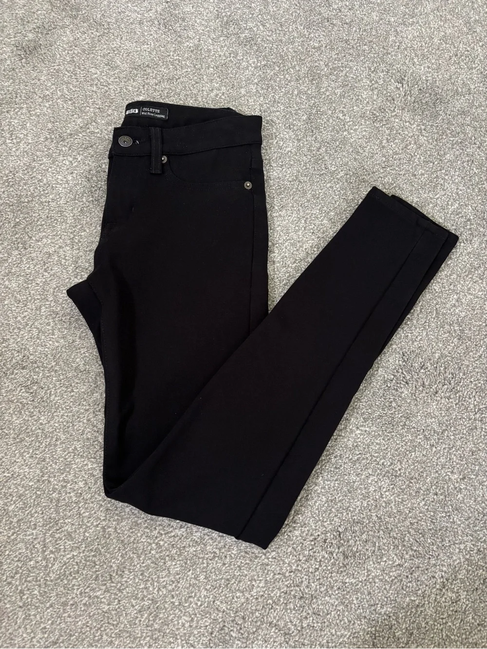 Big Star Black Colette Mid-Rise Skinny Pants for Women
